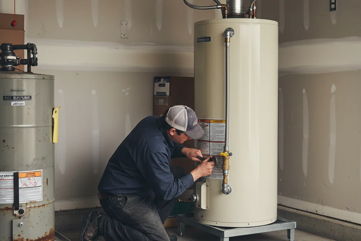 Water heater and shutoff valve replacement in Medaryville